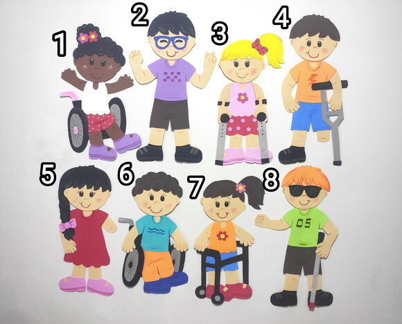 Crianças Especiais de Eva de 45 a 55 cm (valor Por Unidade)