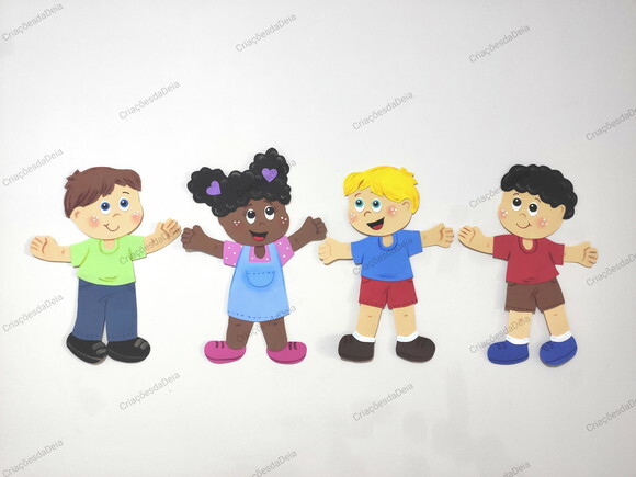 Crianças Médias de Eva - 35 cm - Valor Por Unidade