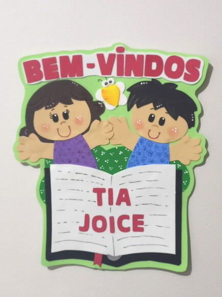 Decoração de Porta Bem Vindos Crianças para Escola em Eva