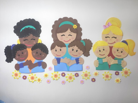 Dia das Mães - 4 Opções de Decoração em Eva - Valor Por Kit