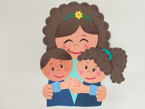 Dia das Mães - Decoração em Eva para Mural ou Painel Grande