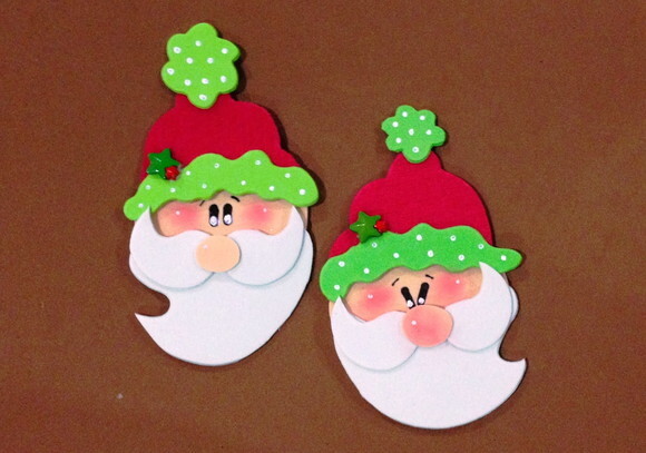 Enfeite de Natal em Eva - Papai Noel de 15 cm