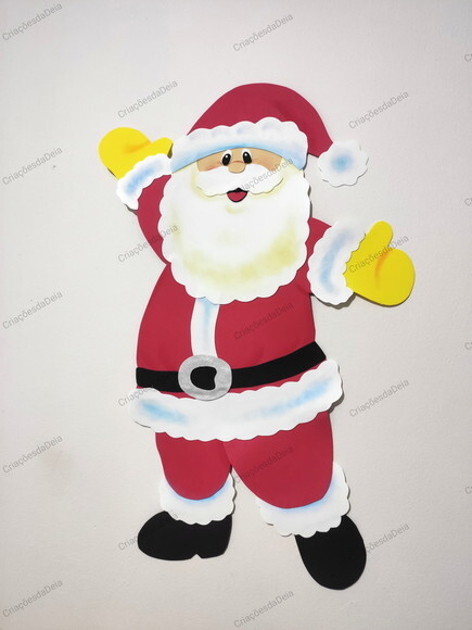 Enfeite de Natal em Eva - Papai Noel Grande 70cm