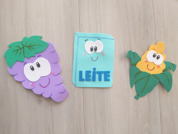 Eva de Frutas e Alimentos Kit 10 Peças