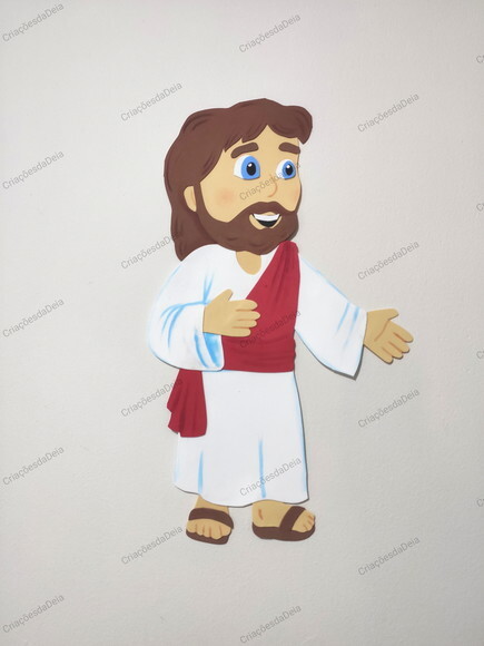 Jesus - Tamanho 52 cm em Eva - Histórias da Bíblia