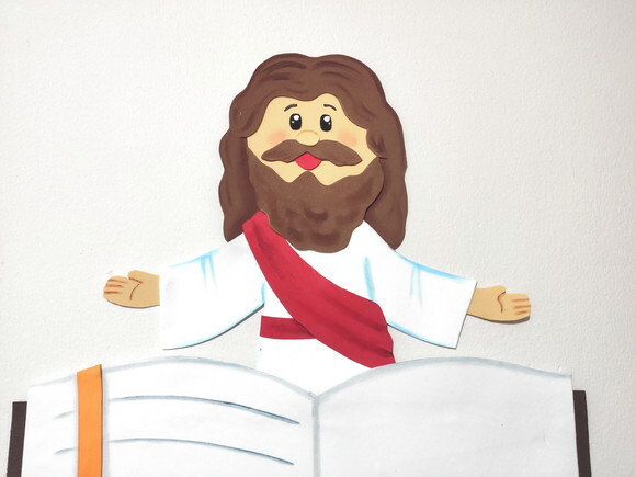 Jesus e a Bíblia - Tamanho 52 cm em Eva