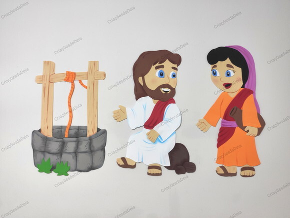 Jesus e a Mulher Samaritana (grande) - Histórias da Bíblia