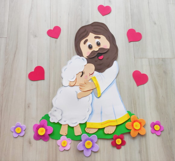 Jesus e a Ovelha - Tema Bíblico para Crianças