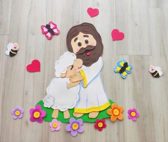 Jesus e a Ovelha - Tema Bíblico para Crianças