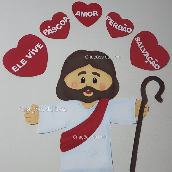 Jesus o Bom Pastor - Mural da Páscoa em Eva