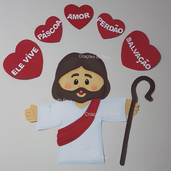 Jesus o Bom Pastor - Mural da Páscoa em Eva