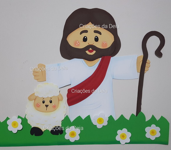 Jesus Páscoa e Ressurreição de Painel 84 x 96 cm em Eva