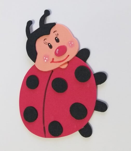 Joaninhas para Decorar em Eva. - Kit 6 Peças