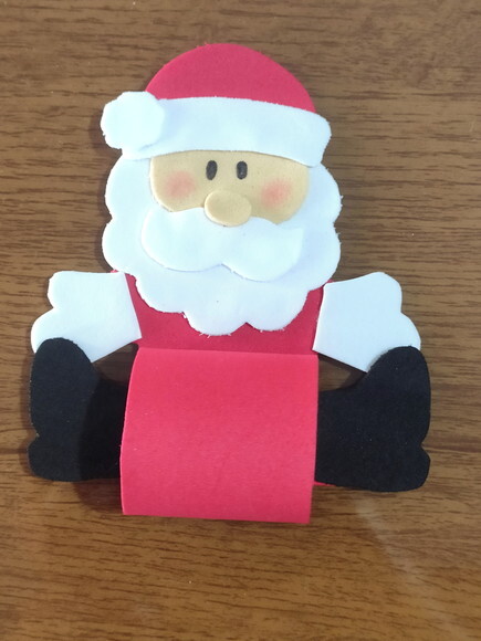 Kit 20 Porta Guardanapo Papai Noel de Eva para Natal