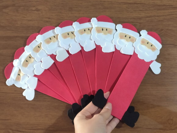Kit 3 Lembrancinhas de Natal em Eva - Papai Noel Porta Doces