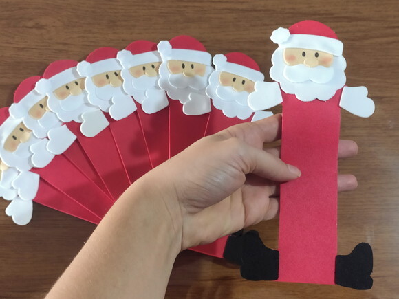 Kit 3 Lembrancinhas de Natal em Eva - Papai Noel Porta Doces