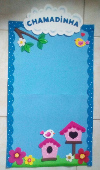 Kit 3 Peças Grande para Sala de Aula - Tema Passarinhos