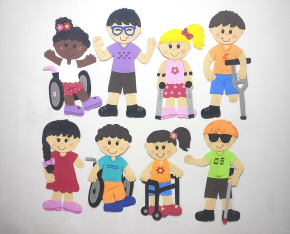 Kit 4 Criança com Necessidades Especiais de 45 à 55cm Cada