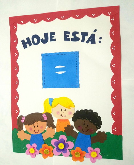 Kit 4 Peças Tema Crianças -eva para Enfeitar Sala