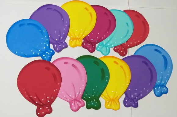 Kit Balões 13 Peças Coloridas - Aniversariantes do Ano - Eva