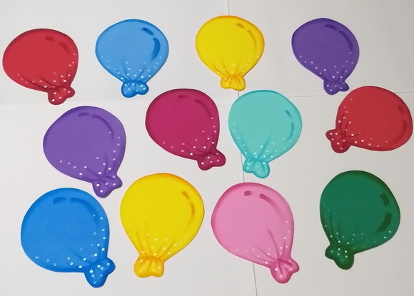 Kit Balões 13 Peças Coloridas - Aniversariantes do Ano - Eva