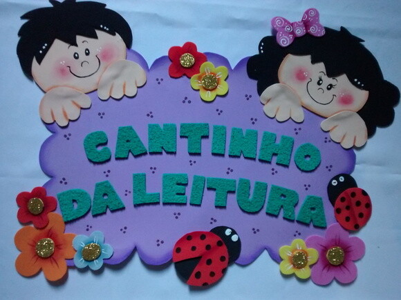 Kit Bem Vindos e Cantinho da Leitura para Sala de Aula Eva