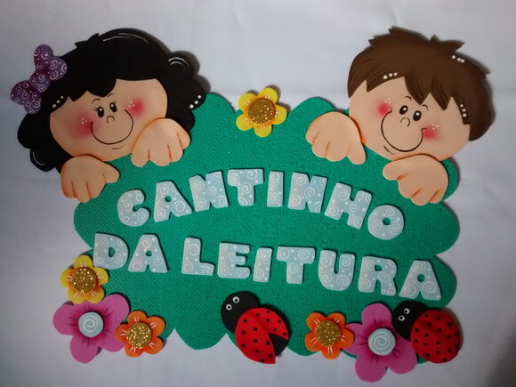 Kit Bem Vindos e Cantinho da Leitura para Sala de Aula Eva
