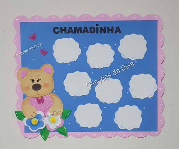 Kit Bem Vindos e Chamadinha em Eva Ursinhos com Nome da Turm