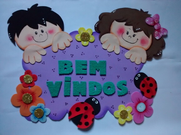 Kit Bem Vindos e Cantinho da Leitura para Sala de Aula Eva