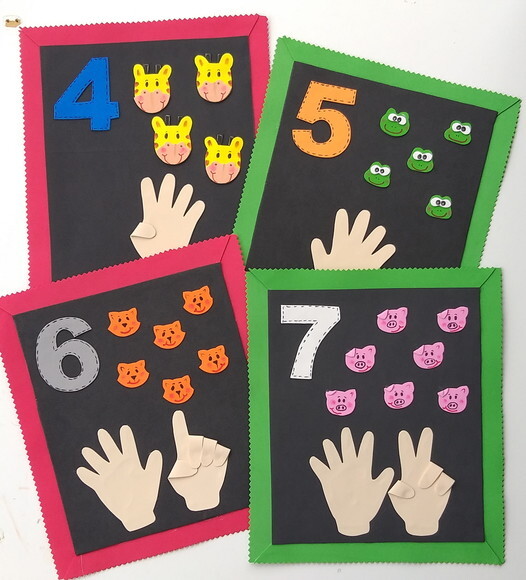 Kit de Numerais 0 a 10 de Eva para Sala de Aula Animais