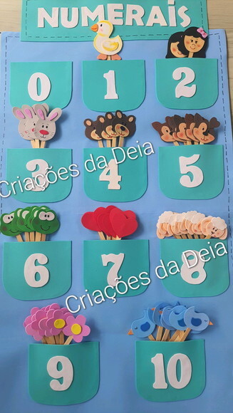Kit Numerais Interativo Móvel - Vamos Contar? de 0 a 10