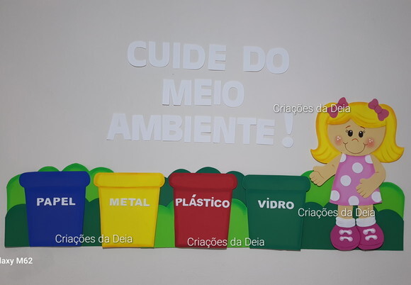 Kit para Mural Cuide do Meio Ambiente Grande em Eva