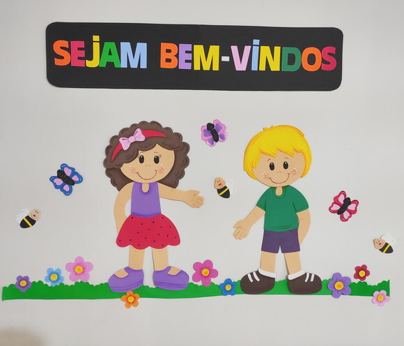 Kit para Mural de Boas Vindas - Completo com 20 Peças Grande