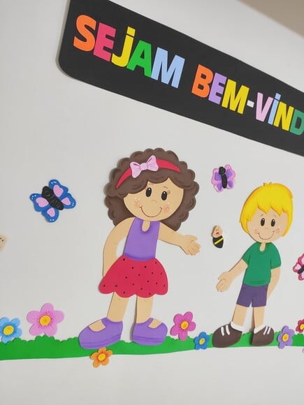 Kit para Mural de Boas Vindas - Completo com 20 Peças Grande
