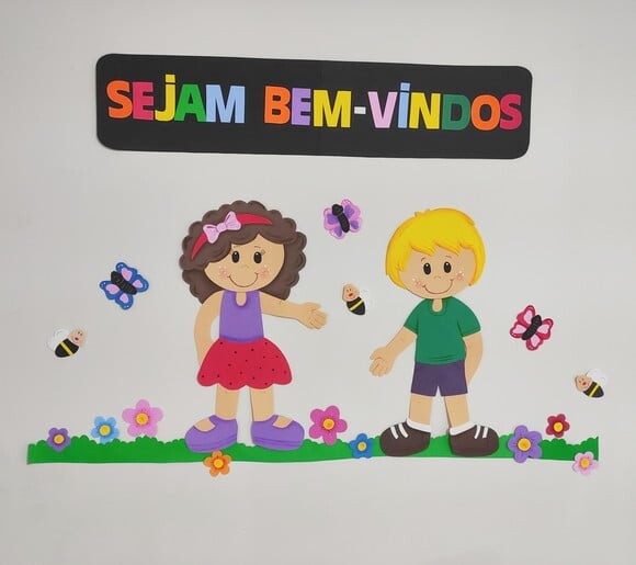 Kit para Mural de Boas Vindas - Completo com 20 Peças Grande