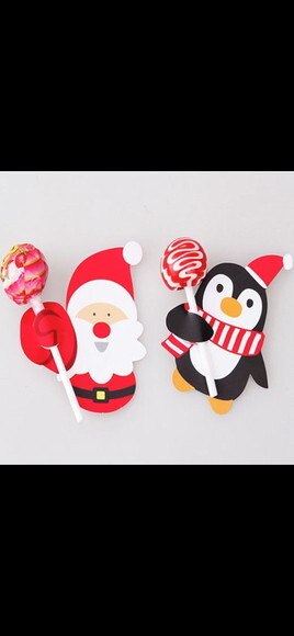 Lembrancinha de natal de Papai Noel porta doces