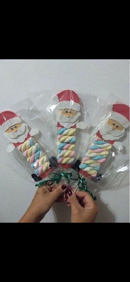 Lembrancinha de Natal em Eva - Papai Noel Porta Doces