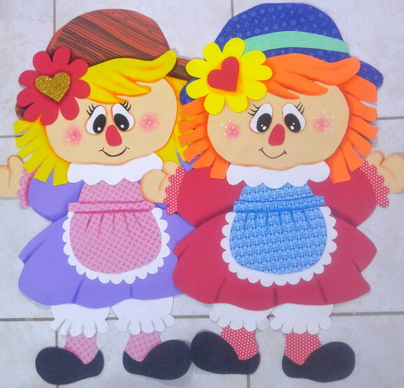 Menina Caipira Espantalho 90 cm em Eva para Festa Junina