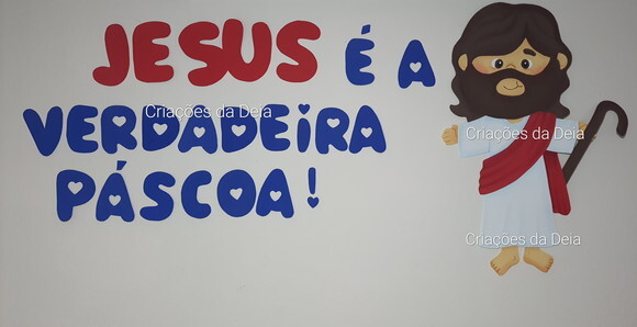 Mural da Páscoa Cristã em Eva 160 x 70 cm