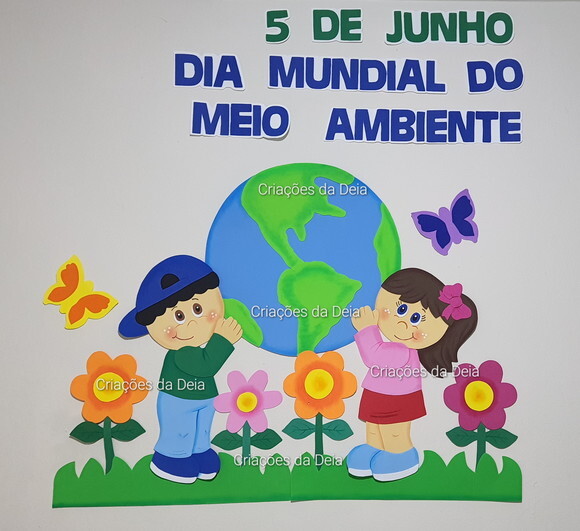 Mural do Meio Ambiente Grande 100 cm em Eva
