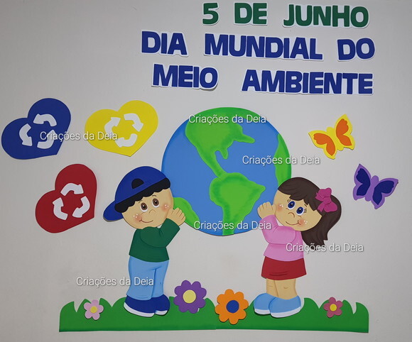 Mural do Meio Ambiente Grande 140 cm em Eva