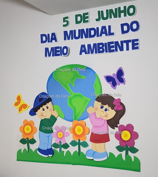 Mural do Meio Ambiente Grande 100 cm em Eva
