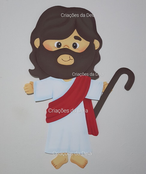 Mural Jesus e a Ove, Páscoa e Ressurreição 83 x 80 cm em Eva