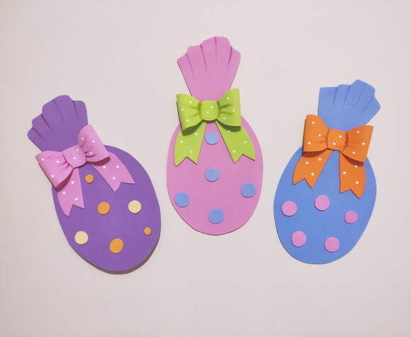 Ovo de Páscoa 25 cm - em Eva para Decoração