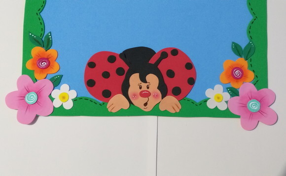 Painel de Aniversário de Eva - Joaninhas