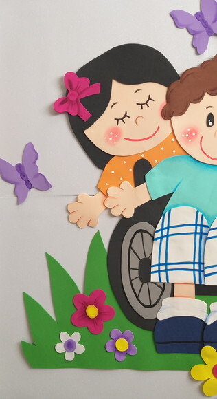 Painel de Boas Vindas Crianças Inclusão
