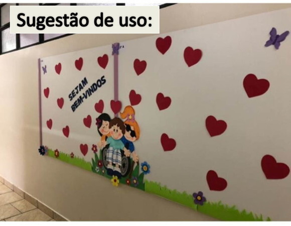 Painel de Boas Vindas Crianças Inclusão