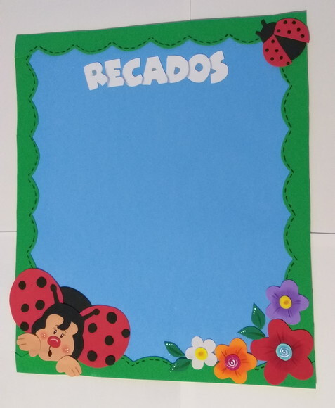 Painel de Recados em Eva - Joaninhas