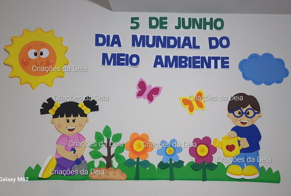 Painel do Meio Ambiente Grande 120 cm Kit em Eva