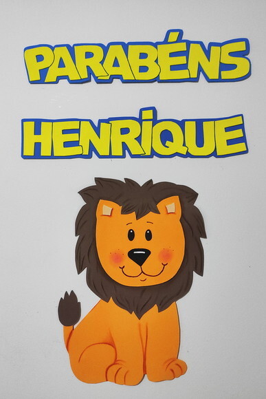 Parabéns + nome - Letras e palavras em EVA para aniversário